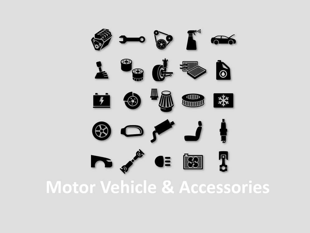 Car, Bike, Scooter and Other Motor Vehicle Parts and Acessories