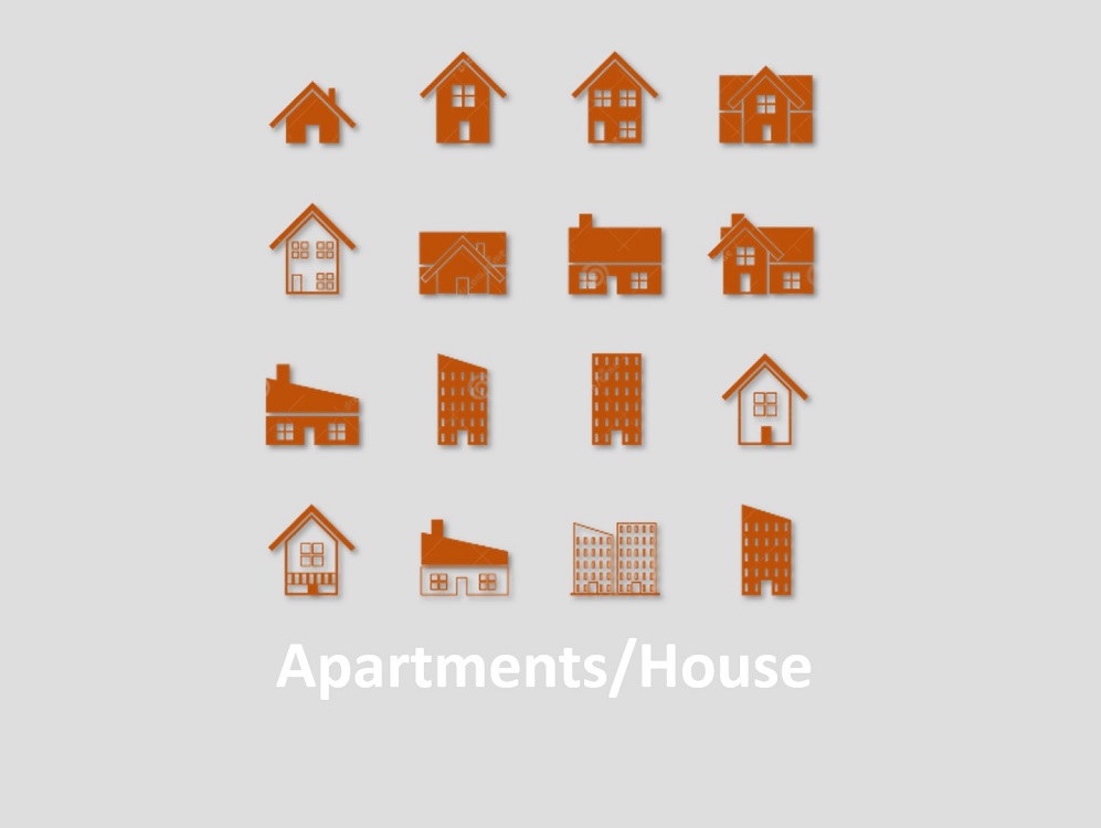 All type of furnished apartments/houses that provides warranty by the maker/builder